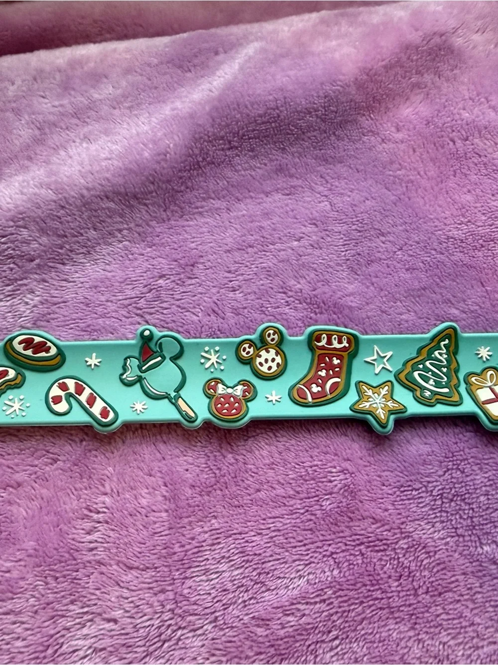 Disney Parks Christmas Theme Slap Bracelet